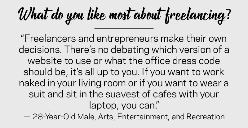Quote 4: Like Most About Freelancing