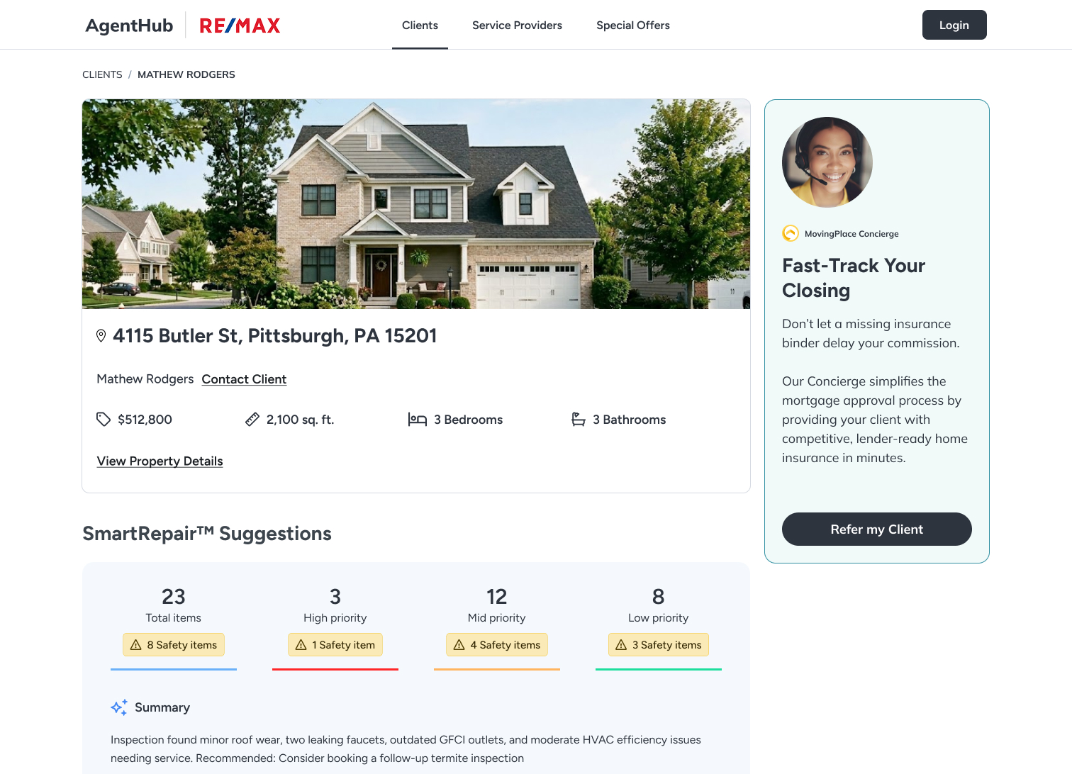 Client page preview